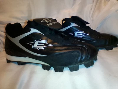 Botines de béisbol de fútbol Easton para hombre zapatos negros plateados M33488 talla 8,5 Foto 1 de 4