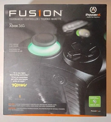 FUS1ON Pro Tournament Wired Controller Xbox 360 PowerA CIB Complete In Box HTF - Image 1 of 4