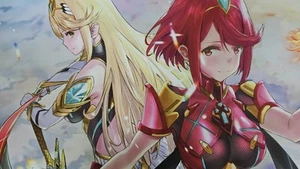 Xenoblade chronicles 2 Pyra And Mythra Gaming Mat Desk 27x15 Inches (No Box) - Picture 1 of 4