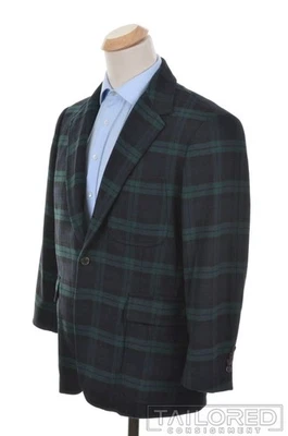 POLO RALPH LAUREN Blackwatch Tartan Plaid Check Wool Blazer Sport Coat - 42 R - Image 1 of 4