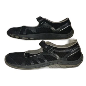 Zapatos Merrell para mujer talla 10 negros Mary Jane correa Vibram confort caminar J46292 - Imagen 1 de 9