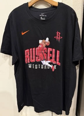 Nike Dri Fit Houston Rockets Russell Westbrook Camiseta Negra Talla 2XL Foto 1 de 3