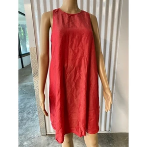 Chelsea & Theodore Casual Dress Sleeveless Tencel Lyocell Red Size M - Picture 1 of 9