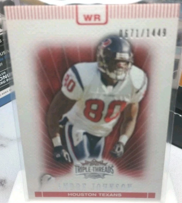 2007 Topps Triple Threads /1449 #62 Andre Johnson Houston Texans  - Image 1 of 4
