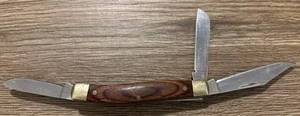 Ruko Stockman Pocket Knife 071  Pakka Wood Handle 440 Stainless Steel - Picture 1 of 5
