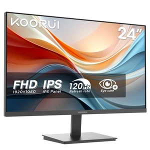 E2411H 24 Zoll FHD Monitor, Gaming 120Hz, IPS Computer Monitore, 1080P PC - Bild 1 von 5