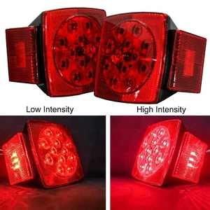 2X Trailer LED Kit 4.5" Rear Tail/Brake Light Turn License Plate Truck RV Camper - Picture 1 of 5