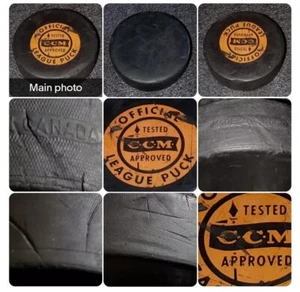 1960 *s Era ~ 1970s C•C•M• VINTAGE TESTED APPROVED LEAGUE PUCK MadeIN🇨🇦 CANADA - Picture 1 of 10