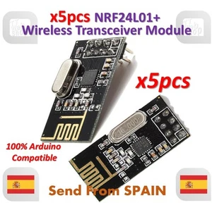 5pcs NRF24L01+ 2.4GHz Wireless Transceiver Module For Arduino Microcontroller - Imagen 1 de 4