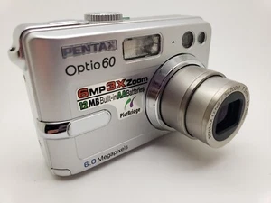 Cámara digital compacta Pentax Optio 60 6,0 MP NrMint en caja completa 3POSTUK - Imagen 1 de 20