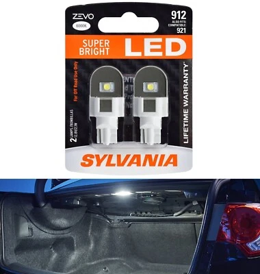 Sylvania ZEVO LED Light 912 White 6000K Two Bulbs Interior Cargo Trunk Stock EO - Image 1 of 4