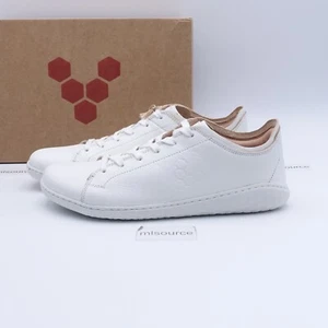 Vivobarefoot Women's Geo Court III Minimalist Leather Sneakers 201056-02 White