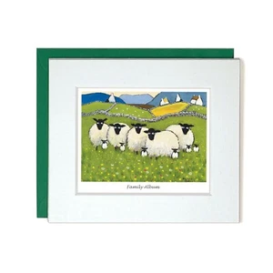 Family Album Card by Thomas Joseph | Blank Greeting Card, Sheep - Picture 1 of 4