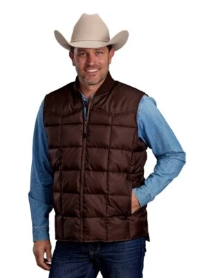 Chaleco Roper Western Para Hombres OPP Marrón Chocolate 03-097-0763-0602 BR Foto 1 de 2