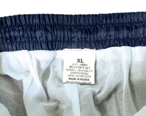 Athletic Lined Windbreaker Track Pants, Ankle zipper, Pockets, Blue Med Large XL - Picture 1 of 17