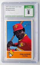 1978 Cramer Minor League Albuquerque Dukes #16 Pedro Guerrero RC CSG 8 NM-MT (B)