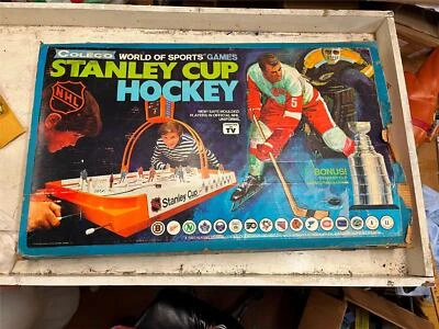 vtg 1971 Caleco Stanly Cup Hockey Table Canadians Flyers complete - Image 1 of 4