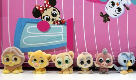 DISNEY DOORABLES Lion King LOT Set Figure Series 2 Special Edition Fuzzy Flocked Cover