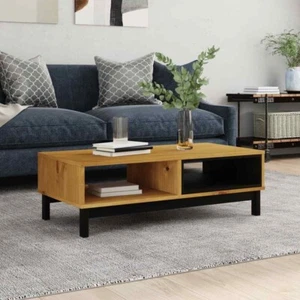 Coffee Table FLAM 100x50x32.5 cm Solid Wood Pine vidaXL - Picture 1 of 9