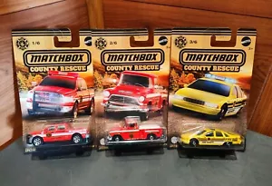 NUEVO 2023 MATCHBOX® *RESCATE DEL CONDADO* JUEGO COMPLETO DE 6 VEHÍCULOS WALMART EXCLUSIVO - Imagen 1 de 11