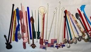 Konvolut Vintage Cocktail Swizzle Stick Rührstäbchen - Bild 1 von 1