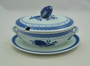 Royal Copenhagen Aluminia - azul tranquilo - salchichas con tapa - Imagen 1 de 3