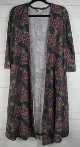 Cárdigan para mujer LuLaRoe Sarah manga 3/4 multicolor floral tejido acanalado XS - Imagen 1 de 3
