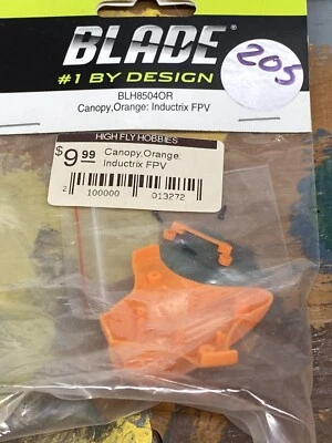 Blade BLH8504OR Orange Canopy: Inductrix Plus FPV NewInPack USA Shipped - Image 1 of 4