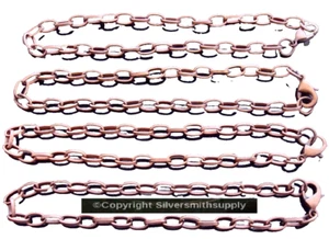 Pulsera cadenas 4 piezas chapado en cobre 8" cable eslabón 7X5mm eslabones añadir dijes pch089 - Imagen 1 de 2
