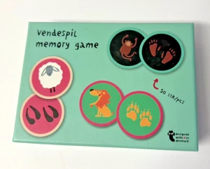 VENDESPIL MEMORY GAME kids Llamas & Alligators import Denmark tracks toy - Picture 1 of 3
