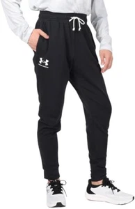 Men's Under Armour Rival Fleece Joggers Black Size 1X - Picture 1 of 6