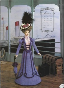 Miss January 1995 Calendar Bed Doll (barbie) Crochet Instruction Booklet - Picture 1 of 1