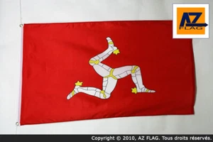 ISLE OF MAN FLAG 3' x 5' - MANX - ENGLISH FLAGS 90 x 150 cm - BANNER 3x5 ft High - Picture 1 of 2