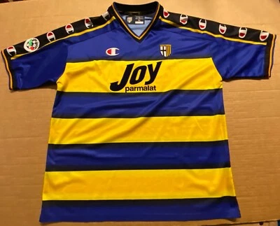 ¿DE COLECCIÓN USADO A JUEGO? CAMPEÓN 2001-2002 AC PARMA XL #9 MILOSEVIC Foto 1 de 4