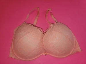 Victoria's Secret Lace Plunge Padded Push-Up Underwired Tagless Bra Size 32DD - Picture 1 of 11