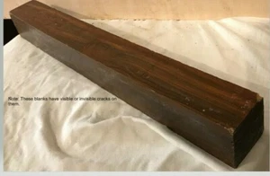 Mazos genuinos Lignum Vitae madera agrietada 2x2x18 Guaiacum officinale mango de herramienta - Imagen 1 de 12