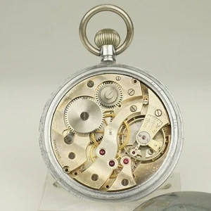 Rare! Military Pocket Watch Men's no fusee duplex chronometer no repeater RAR - Picture 1 of 5