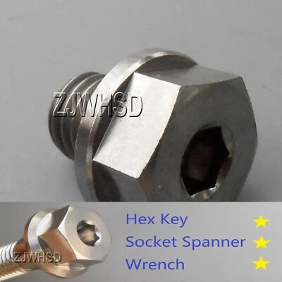 M10 x 1.5 x 10 Ti tanium Screw Bolt Socket Cap Head & Hexagon Hex Flange Head - Image 1 of 2
