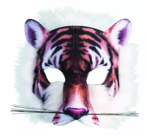Tiger Half Mask - Sublimated 3-D - Costume Accessory - Child Teen Adult - Picture 1 of 1