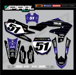 Custom MX Graphics Kit Yamaha YZF 250 450 Factory 2019 2020 2021 2022 - Picture 1 of 5
