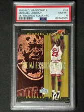 1999 Upper Deck Hardcourt MJ Records Almanac Michael Jordan #J4 PSA Graded Card