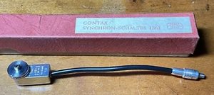 Zeiss Contax IIA, IIIA 1361 Flash Sync. Synchronizer Cable Cord Trigger - Zdjęcie 1 z 8