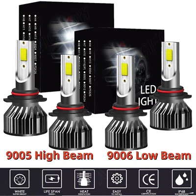 Combo LED Headlight Light Bulbs Kit 6000K White For Chevrolet Colorado 2004-2012 - Image 1 of 4