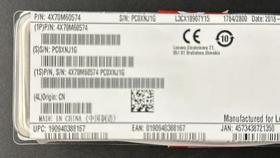 Lenovo 8GB DDR4 2400 MHz PC4-19200 ECC SoDIMM RAM Memory (4X70M60574) - New! - Image 1 of 2