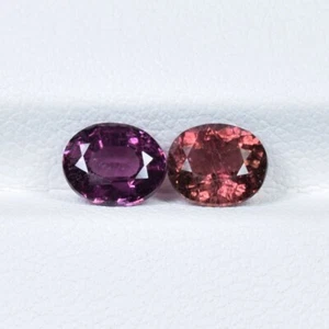 2.05 ct BEST GRADE MOZAMBIQUE / NATURAL Fancy TOURMALINE - Oval 2pcs Video !! - Picture 1 of 3