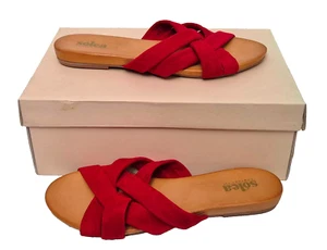 Sandalias de gamuza negras SOLEA Tancy Comfort Fit para dama sin cordones Reino Unido 6 precio de venta sugerido por el fabricante 49 GBP - Imagen 1 de 8