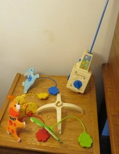 vintage fisher price baby mobile horse dog elephant lamb Parts Only - Picture 1 of 8