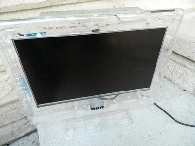 RCA 13" Clear Prison TV Model J13SE821 TESTED No Speakers or Remote w/HDMI Input - Image 1 of 4