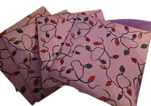 Pottery Barn Holiday Lights Cork Place Mat Set 4 Christmas Holiday  Tree More+ - Picture 1 of 1