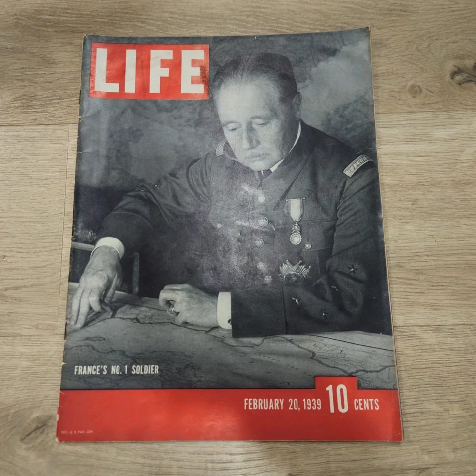 Time Magazine Feb 20th 1939 WW11  "Frances #1 Soldier" - Image 1 of 2
